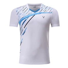 Quick dry бадминтон, спортивные футболки, теннис рубашки, теннис футболка мужской/женский, настольный теннис Футболка 3859AB