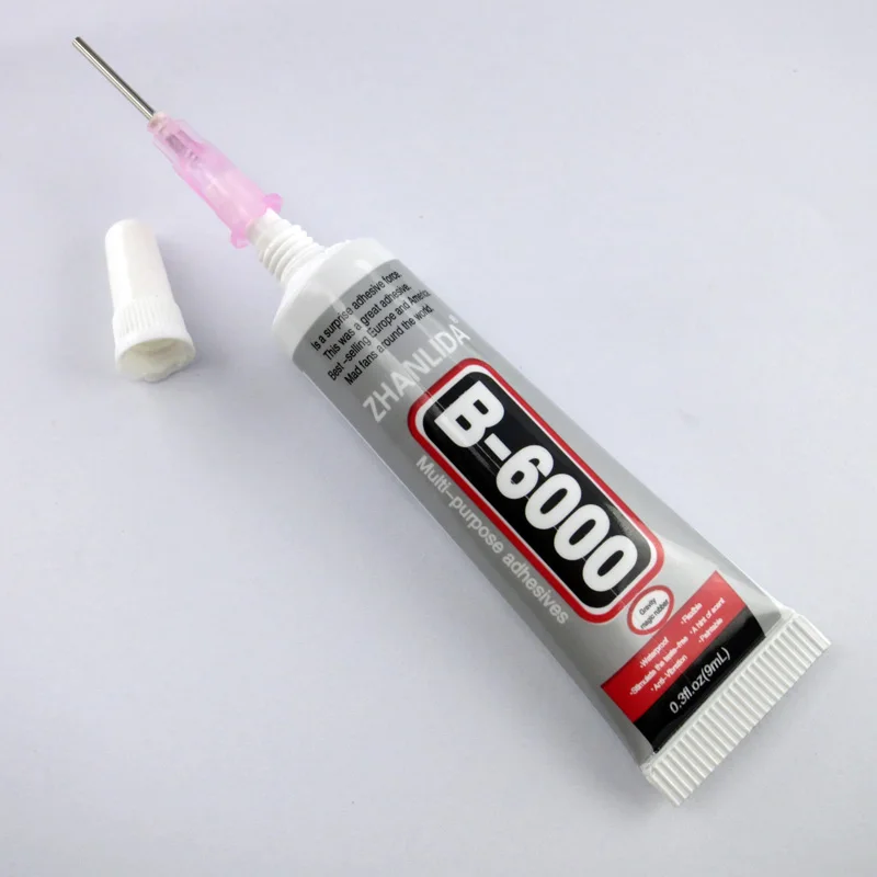 

B6000 Glue 9ml B-6000 Black Multipurpose Adhesive Diy Jewelry Rhinestones Fix Touch Screen Middle Frame Housing Glass