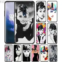 audrey hepburn pop art Phone Case for Oneplus 7 7Pro 6 6T Oneplus 7 Pro 6T Black Silicone Soft Case Cover