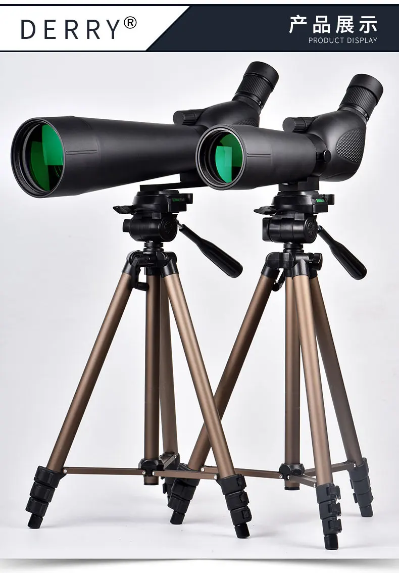

Derry outdoor Binoculars hunting waterproof telescope 20-60 Times hd mobile phone photo Astronomy Moon Crater telescope