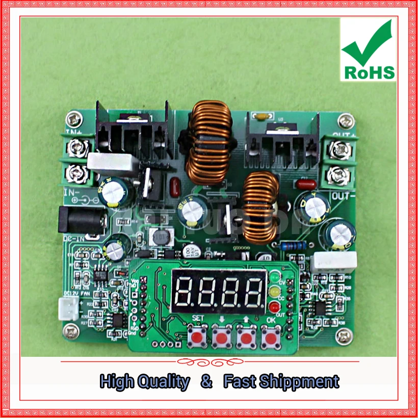 D3806 CNC DC Регулируемый источник питания постоянного тока Регулируемый повышающий и понижающий модуль напряжение и ток 38 в 6A усилитель