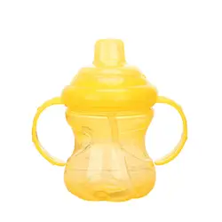 260 м форма тыквы детская чашка в форме утки детская обучающая емкость соломенная бутылка для воды однотонная ручка для бутылочки на