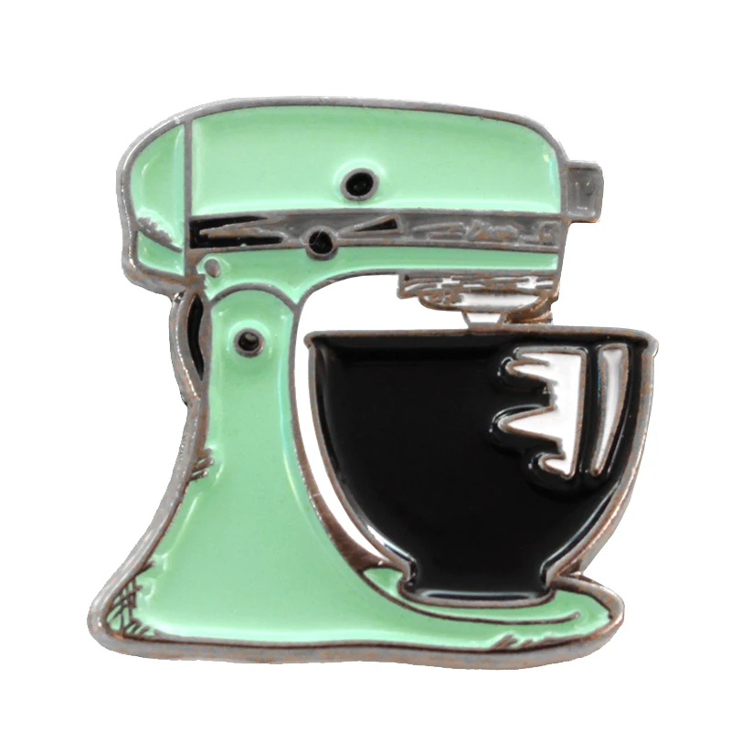 

Mint Green Kitchen Mixer Enamel Pin Kitchen Mixer Badge Brooch