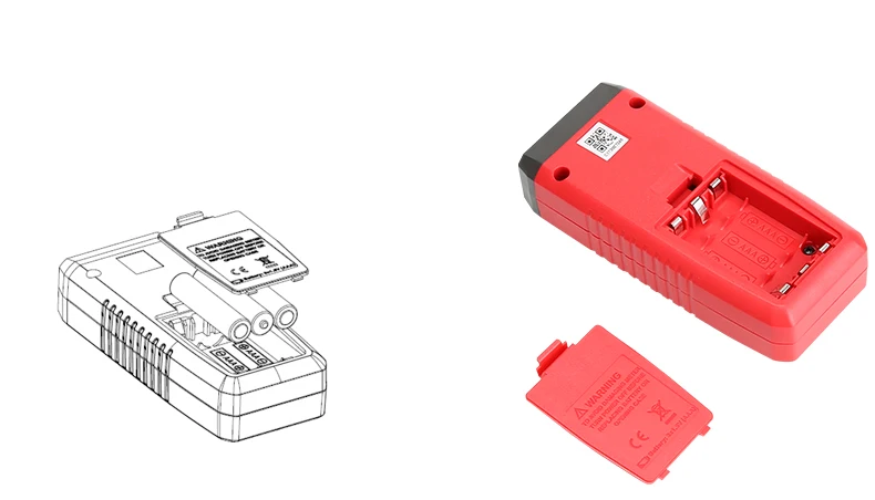 UNI-T UT306A мини ЖК-дисплей инфракрасный термометр для измерения температуры-35~ 300C-; большой размерный ряд(31-572F красный лазерный Температура метр C/F Пирометр