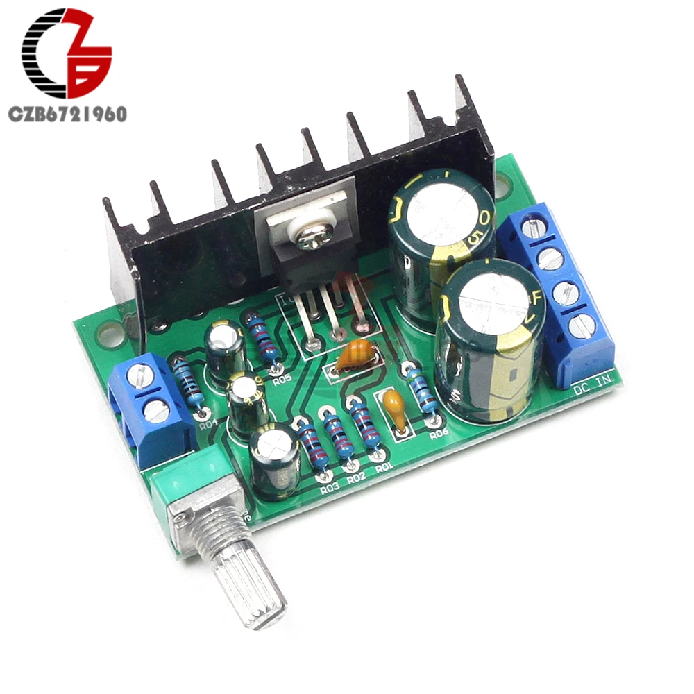 

TDA2050 Power Amplifier Module DC 12V-24V 5W-120W 1 Channel Audio Amplifier Board Subwoofer Sound Amplifier for Home Speaker