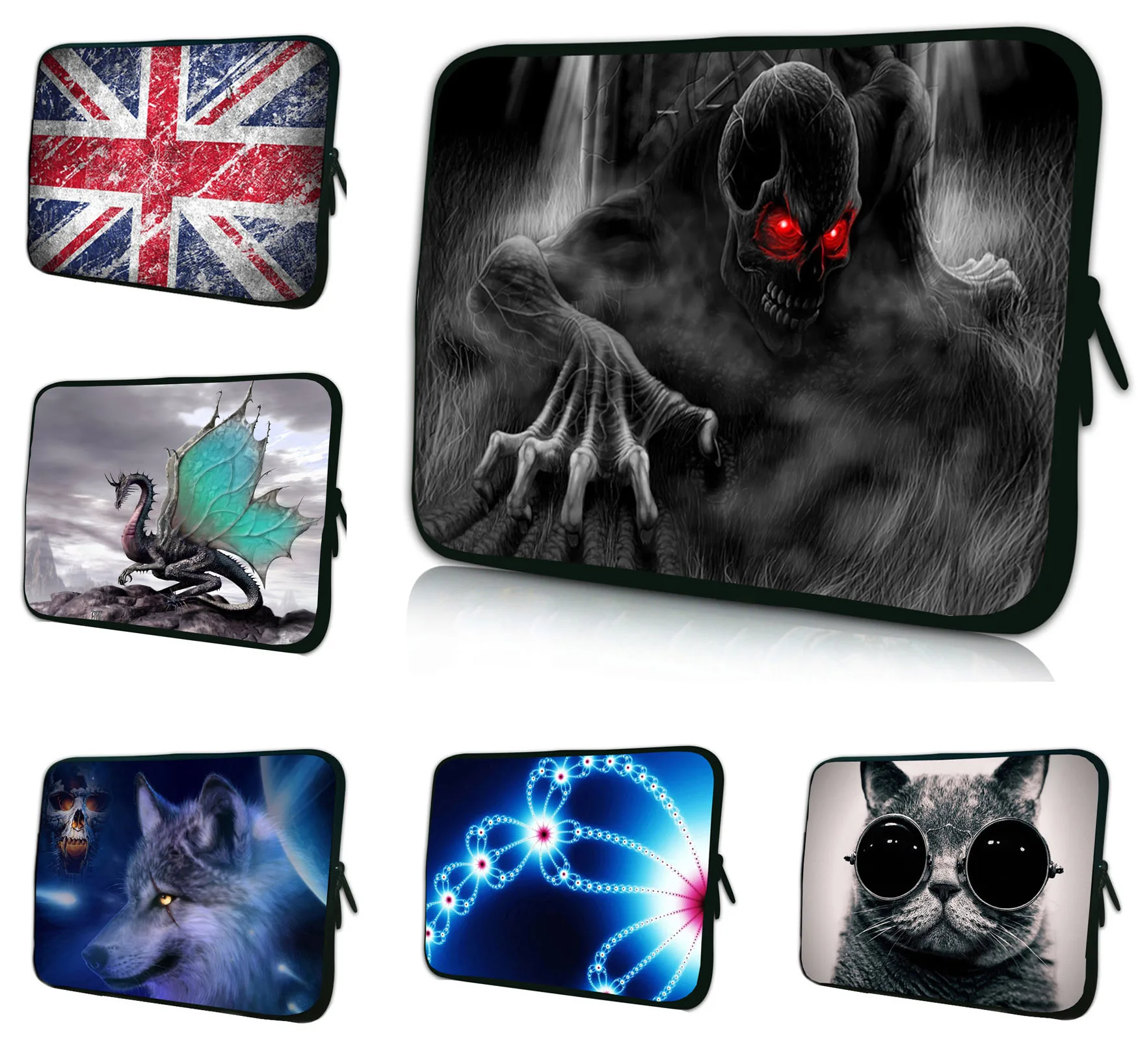 

9.7" 10" Tablet Zipper Case Bags For Apple iPad 1 2 3 Neoprene Notebook Laptop Protective Inner Bag For 7 12 13 14 15 17 inch PC