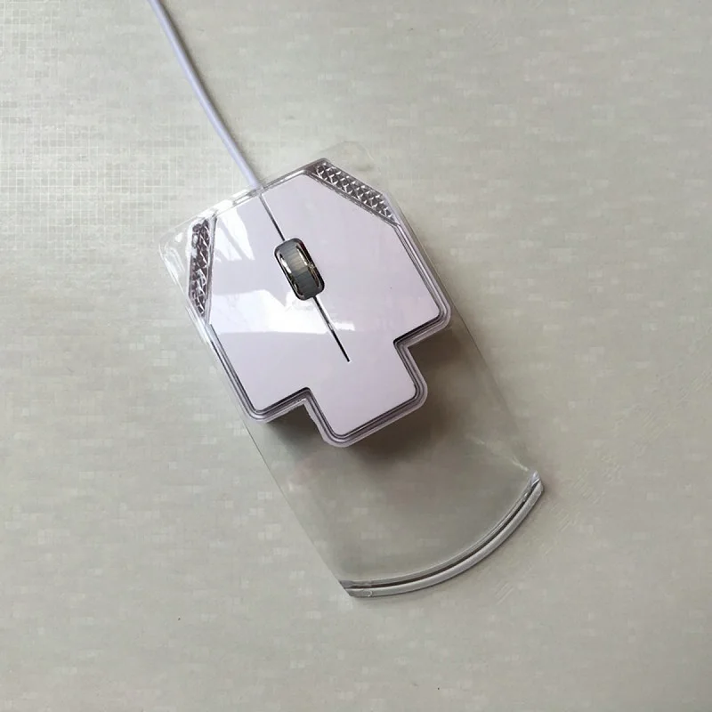 USB Проводная мышь яркая светящаяся высокопроизводительная Проводная игровая мышь с 3 кнопками 1600 dpi плеер компьютерная мышь эргономичная мышь - Цвет: White