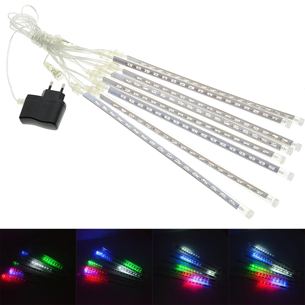 

30CM 144 LED White/blue/RGB Color LED Waterproof Snowfall Meteor Light Christmas Lights Outdoor 100-240V