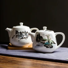 Керамический чайник, один горшок