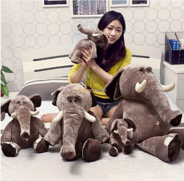 Fancytrader 33'' 85cm Huge Lovely Stuffed Soft Plush Elephant, Free Shipping FT50399 (2)