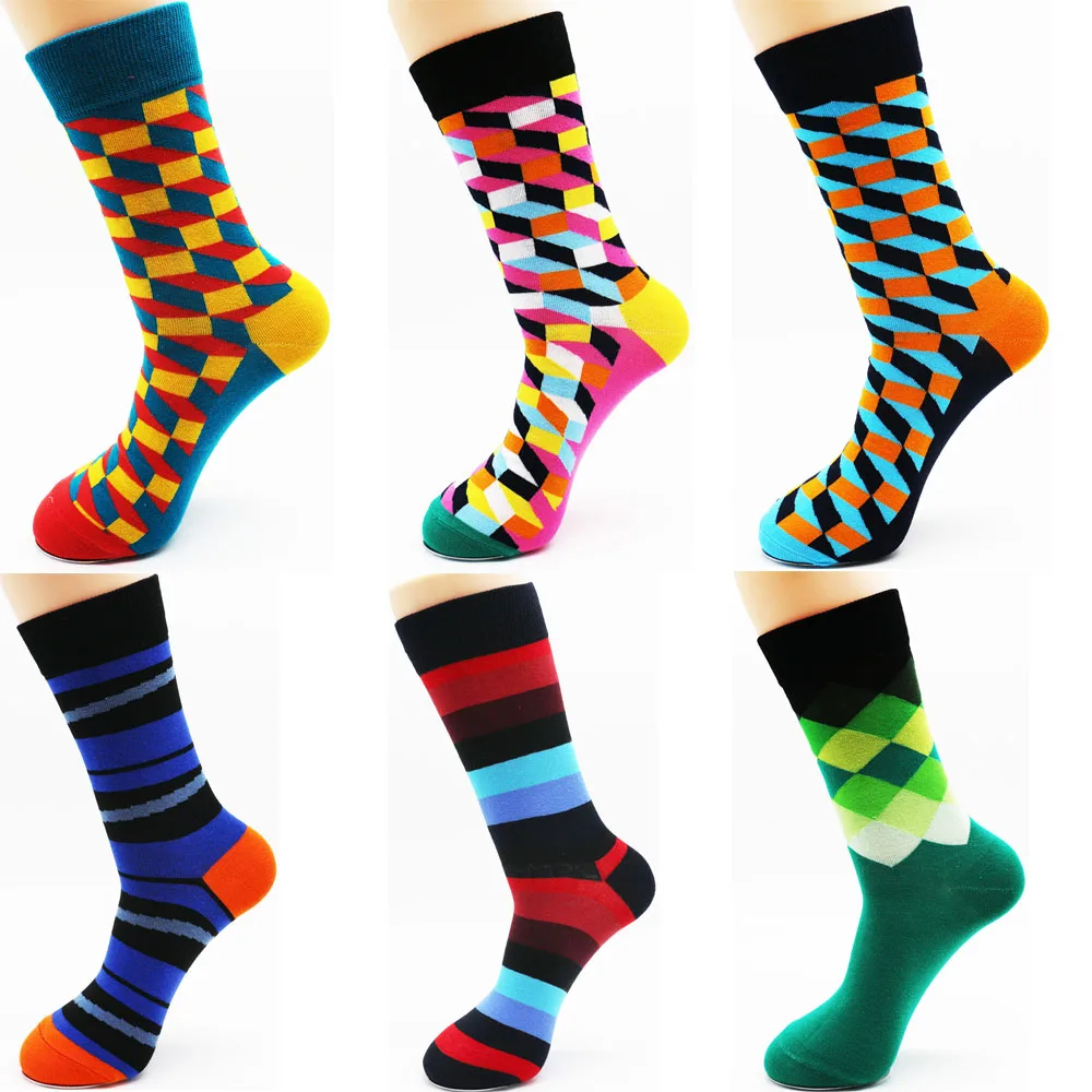Fashion Men Women Sport Socks Combed Nylon Cycling Casual Happy Socks Funny New