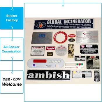 

UV protected OUTDOOR DURABLE waterproof custom aluminium sticker
