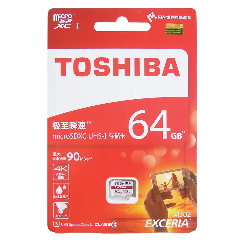 TOSHIBA SDHC Карты Памяти 16 Г 32 Г 64 Г 128 Г U3 SDXC Micro SD класс 10 Micro SD UHS TF Trans Flash Microsd Карты Макс ДО 90 МБ/с