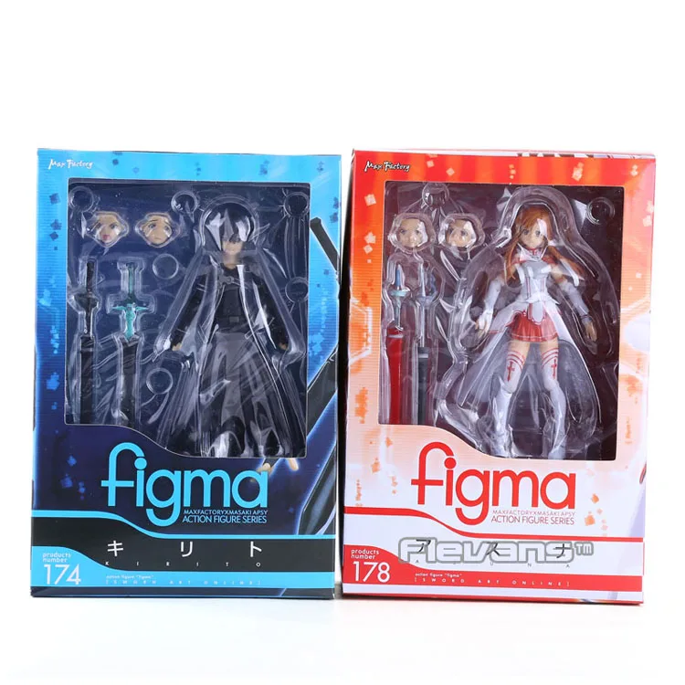 Меч Арт онлайн S.A.O Kirito Kazuto Figma 174 Asuna 178 ПВХ Фигурки игрушки Мягкая 035|Игровые