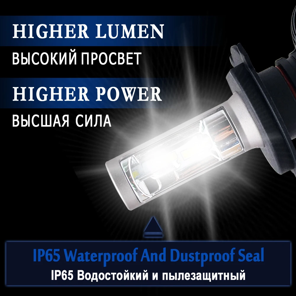 H7 LED H4 H1 H3 H8 H9 H11 9006 9005 Auto Car Headlight Bulb CSP Chip 50W 8000LM Automobile Headlamp Fog Light 6500K Led Lamp 12V
