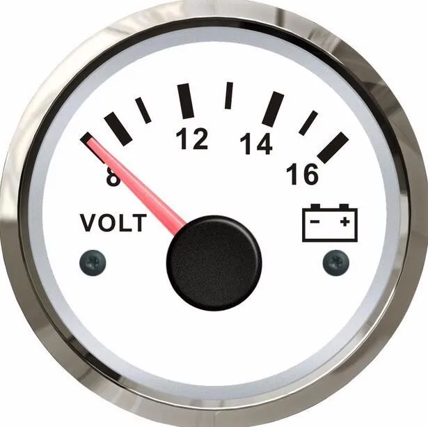 1 шт Высокое качество Водонепроницаемый указатель вольт метров Напряжение Датчики 12 v/8-16 v вольтметры Fit для Лодка Авто - Цвет: white
