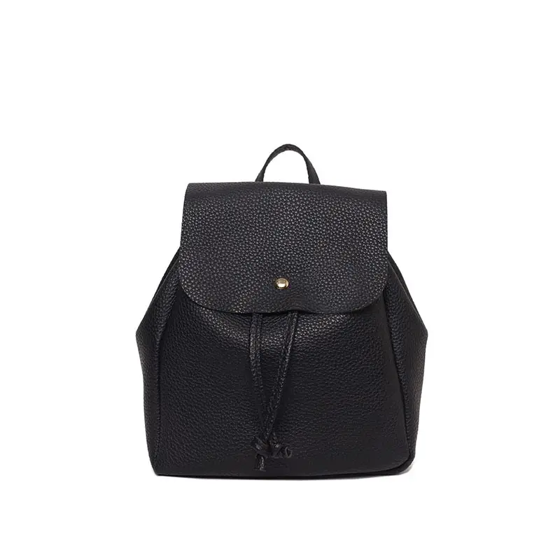 

Simple Fashion Women Backpack Solid Color Leather Drawstring Girls School Shoulder Bag Ladies Casual Bags High Quality L