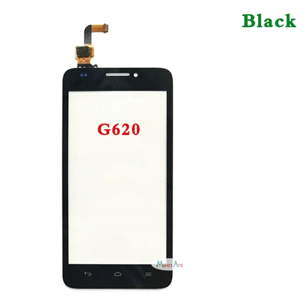Высокое Качество 5," для huawei Ascend G620 и G620S сенсорный экран дигитайзер сенсор внешняя стеклянная линза Панель черный белый - Цвет: G620 Black No Tool