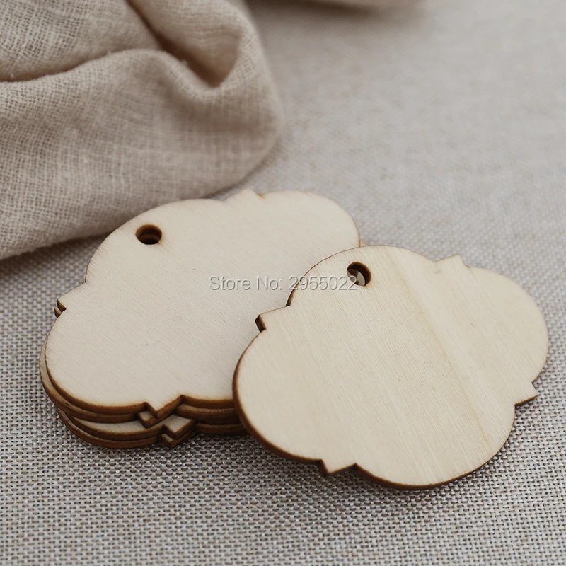 

Wooden Laser Cut Unfinished DIY tags,Wood Labels Clip art,wedding tags