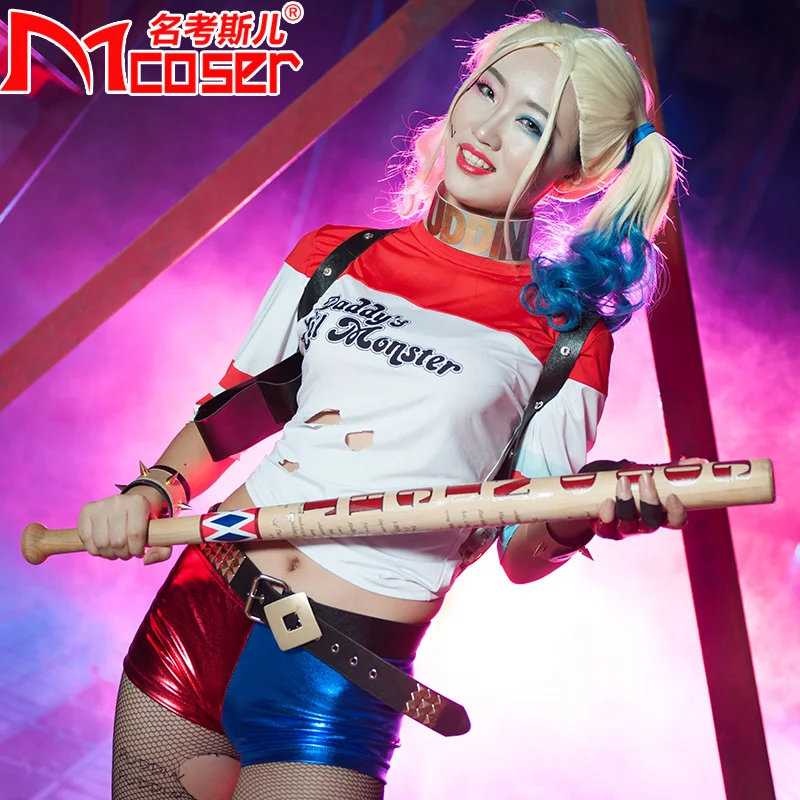 Бэтмен Arkham Asylum город отряд самоубийц Харли Квинн оружие костюм косплэй оригинальное издание твердой древесины Квинн Бейсбол бита - изображение