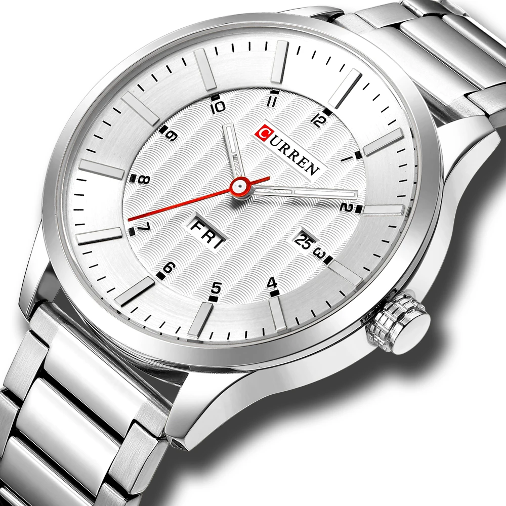 curren watches stainless steel