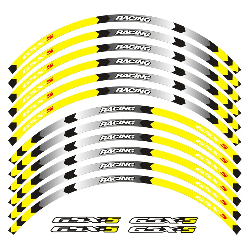 Высококачественная Светоотражающая наклейка для мотоцикла, обода, полосы, наклейки, 17 дюймов, клейкая отражающая лента для Suzuki GSX-S 1000 1000F