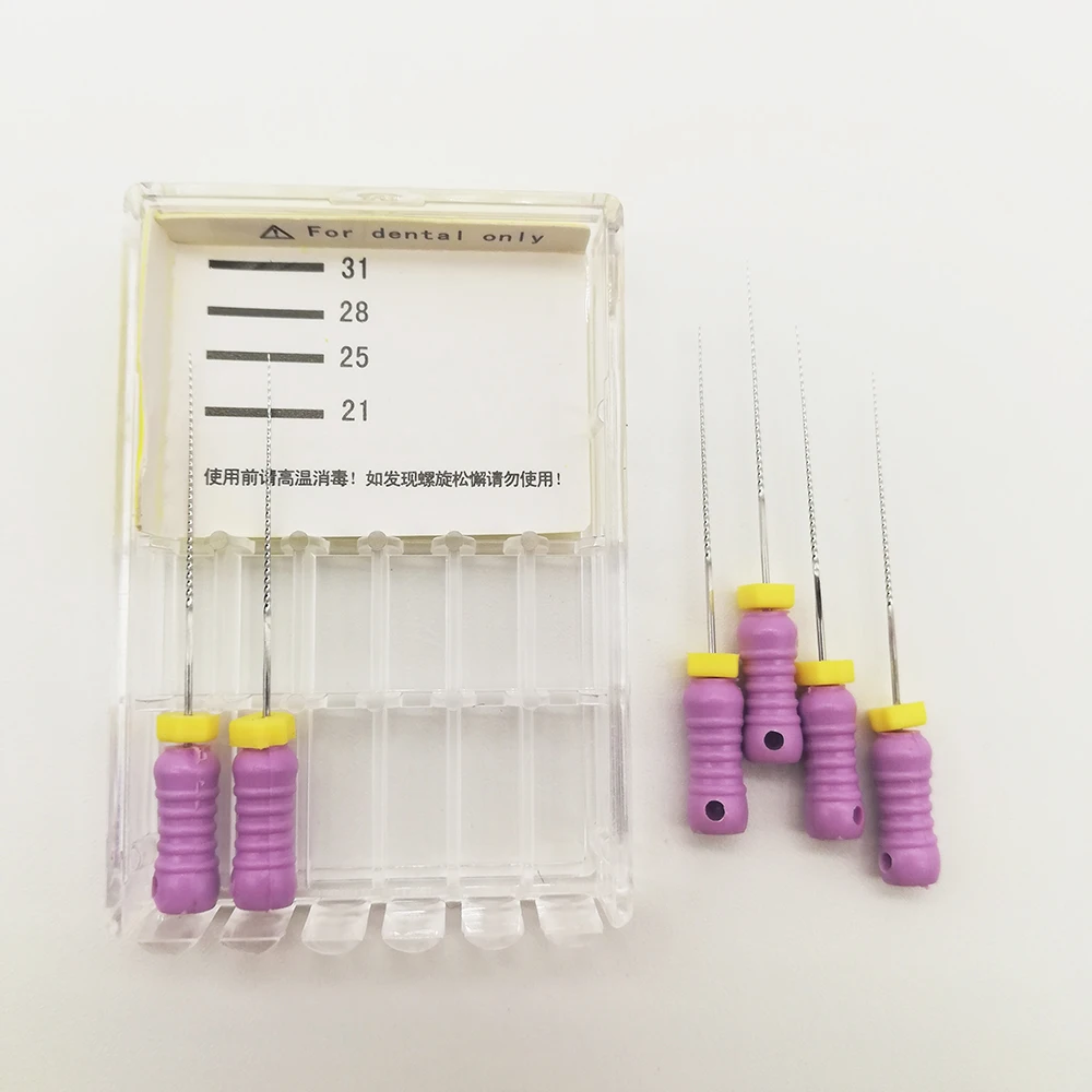 6 шт./упак. 10#-25 мм Стоматологическая Файлы к корневого канала эндо файлы стоматологических инструментов ручной файлы Нержавеющая сталь K файлы стоматологии лабораторные инструменты