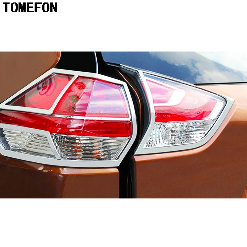 Tomefon Car Abs Chrome Rear Lamp Light Cover Tail Light Taillight Cover