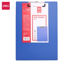 Deli ПП покрытием низкий профиль клип доска металлический зажим высокое качество A4 синий черный E38153A E38153B