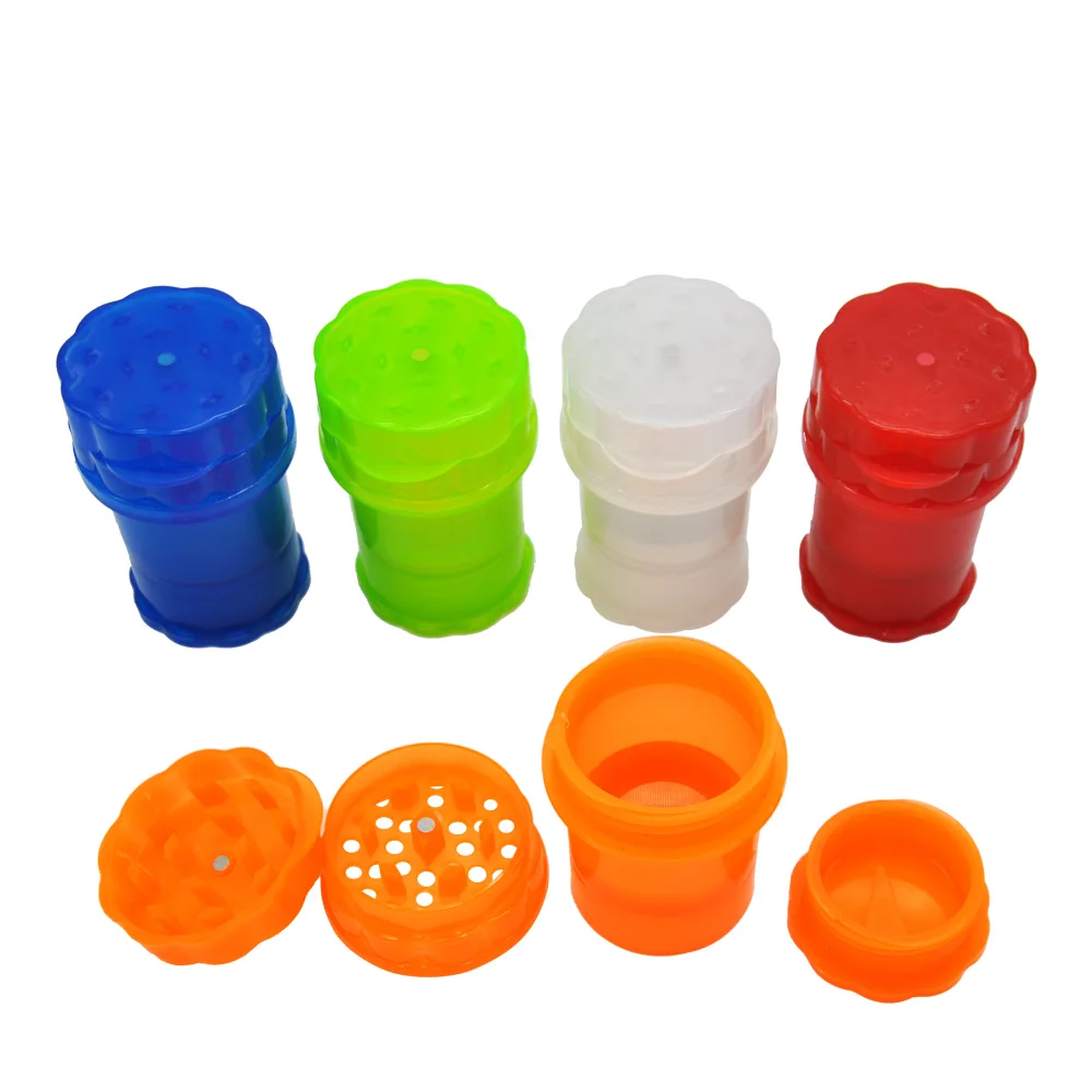 Buy Hard Plastic Herb Grinder 58MM 4 Layers Sharp Diamond Teeth Tobacco