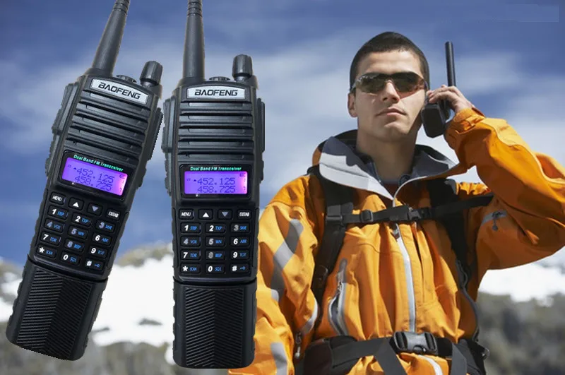 1/2/3 шт. BAOFENG UV-82 8 Вт 3800 мА/ч, иди и болтай Walkie Talkie радио 10 км двойной PTT UHF VHF Ham CB радио FM трансивер Walkie Talkie двухстороннее радио высокое Мощность передатчик УФ