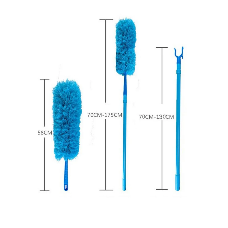 Регулируемая щетка с перьями растягивающаяся Расширенная микрофибра антипылезащитная щетка для дома Кондиционер инструмент для чистки мебели автомобиля