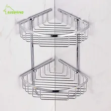 2 Layer SUS 304 Stainless Steel Bathroom Shelf Tripod Bathroom font b Rack b font Basket
