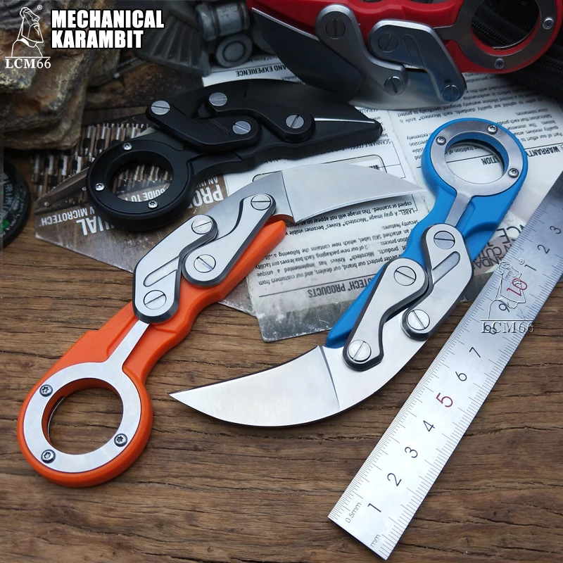 LCM66 механические karambit Скорпион коготь нож открытый кемпинг джунгли охотничьи ножи Самозащита Выживание Складной нож инструмент