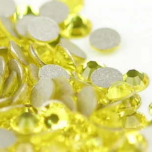 

Free Shipping! 1440pcs/lot,ss20 (4.8-5.0mm) Citrine color Flat Back Nail Art Non Hotfix Beads.