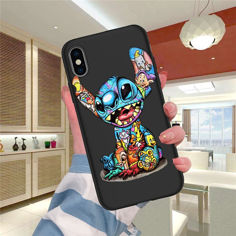 Groot Joker Stitch для iPhone X, XR, XS, Max, 5, 5S, SE, 6, 6 S, 7, 8 Plus, Oneplus, 5 T, Pro, 6 T, чехол для телефона, Funda, Coque Etui, deadpool