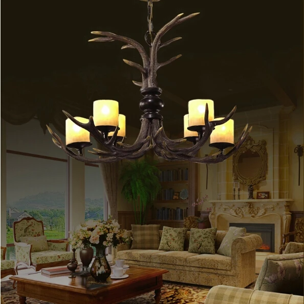 Free shipping modern pendant lightsg, Artistic Antler Featured Black