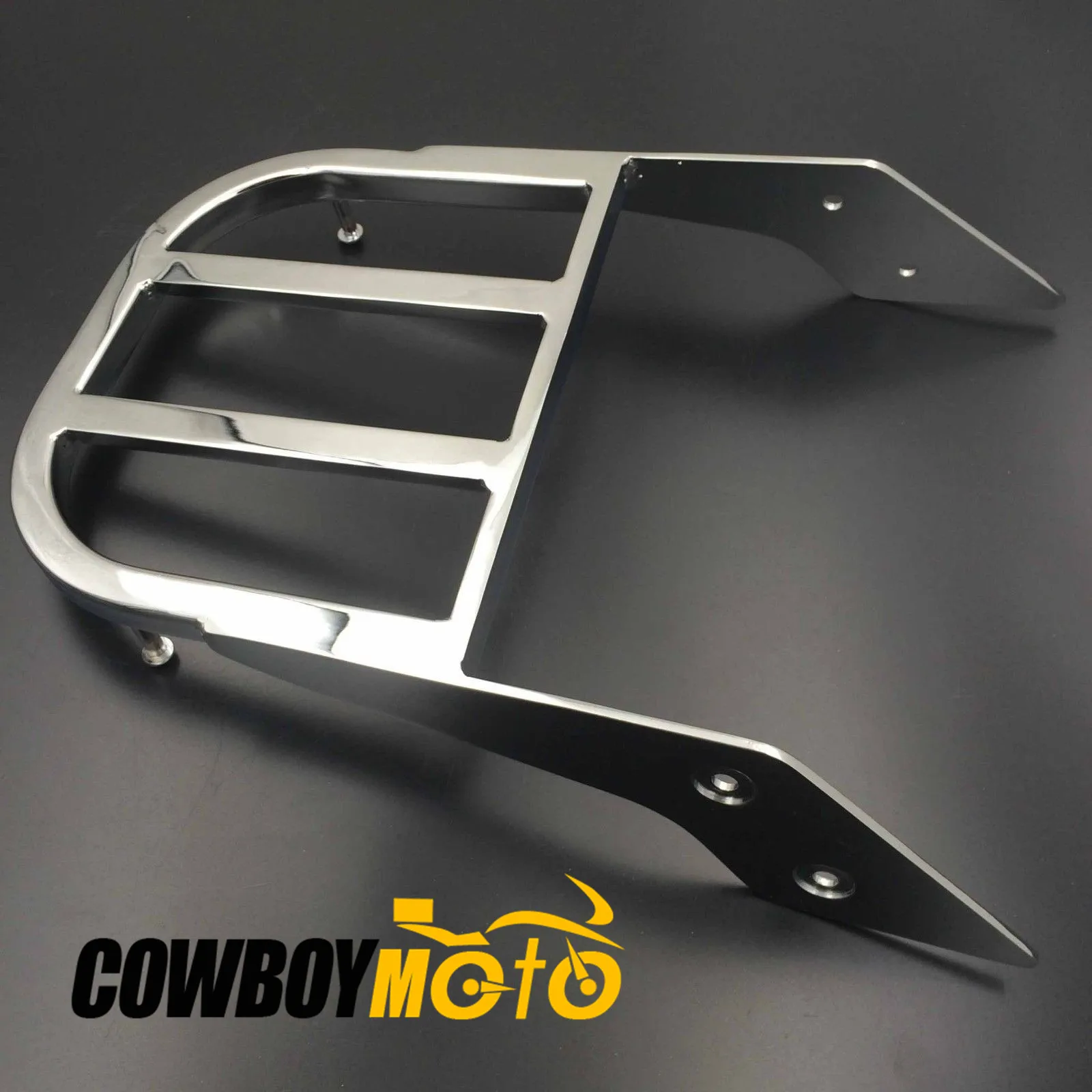 Motorcycle Chrome Sissy Bar Luggage Rack Carrier For Honda VTX 1300C