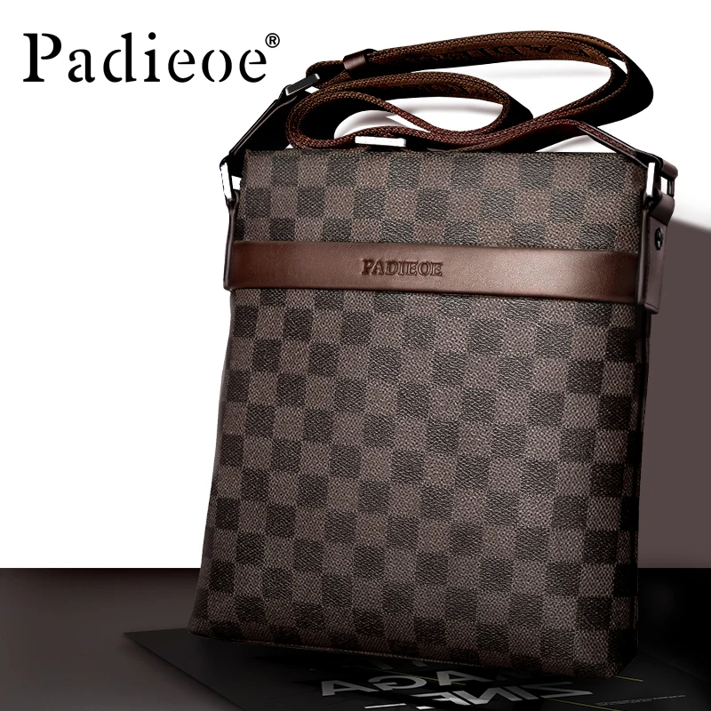 

Padieoe crossbody bags for men leather shoulder bags satchel bag sling bag purses fashion vintage