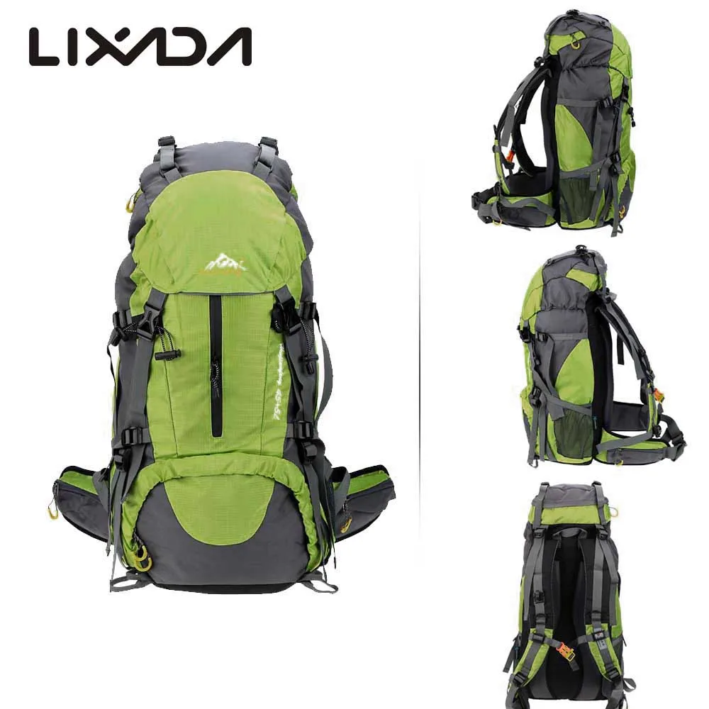Lixada 50L спортивная сумка На открытом воздухе, водонепроницаемый походный рюкзак для путешествий, рюкзак для альпинизма с дождевиком