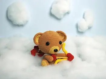 

crochet armigurumi rattle b4ar model number 742