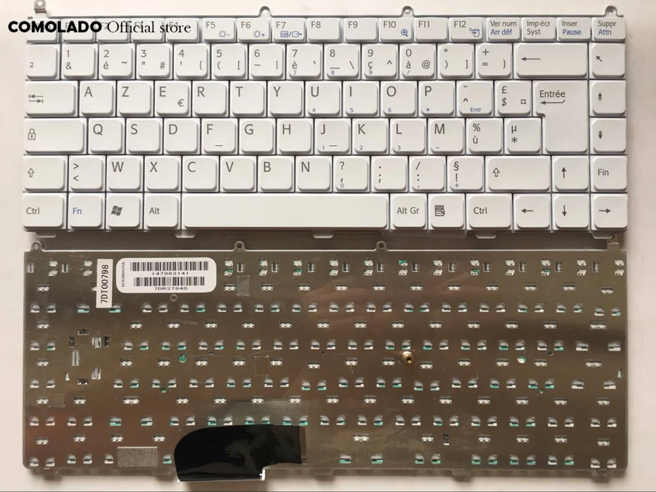 FR French Azerty Layout Keyboard For SONY VAIO VGN-FE Series WHITE Laptop Keyboard FR Layout