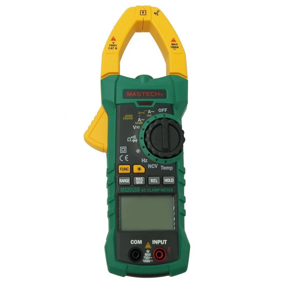 

MASTECH MS2015B 1000A AC Clamp Meters with Resistance,Capacitance,Frequency,Temperature and NCV Test