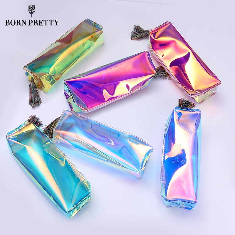 

Holographic Makeup Cosmetic Empty Bag Colorful Transparent Organizer Case Toiletry Pouch Storage Zipper Handbag