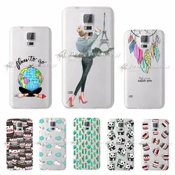 Для Samsung Galaxy S5 Чехол принципиально i9600 G900F G900 крышка с рисунком для Coque Samsung S5 Mini g800 чехол для телефона тонкий мягкий