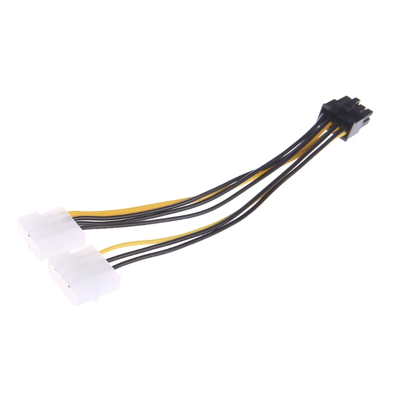 

2x 4-Pin Molex LP4 To 8-Pin PCI Express Video Card ATX PSU Power Adapter Cable -B116