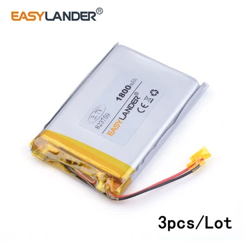 

3pcs /Lot 823759 1800MAH 3.7V lithium Li ion polymer rechargeable battery mobile power equipment For E-book tablet pc PDA Tools