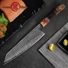 Cuchillo de Chef hecho a mano, cuchillo de cocina Damascus de 8,2 pulgadas, VG10, acero damasco japonés, Kiritsuke, caja de regalo, gran afilado ► Foto 1/6
