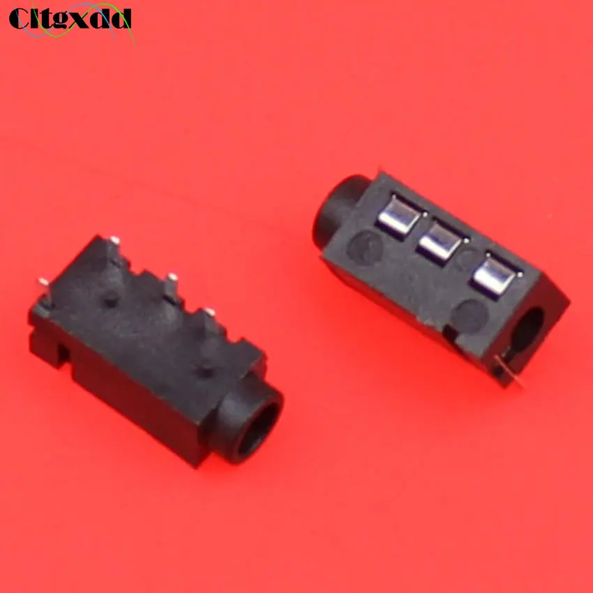 

cltgxdd 3.5mm Female Audio earhone jack Connector interface 4 Pin DIP Headphone Socket PJ-320A