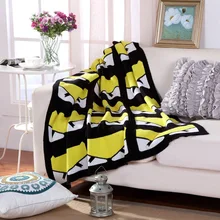 Cotton children blankets quality sofa cover knitted Goose British/American flag blankets enco-friendly item hot single product